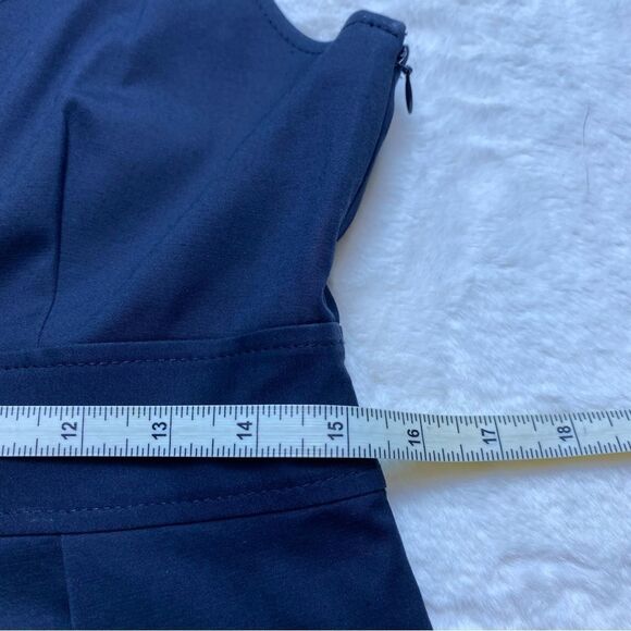 Theory Dark Blue Angeline Sleeveless Jumper Dress Size 8 - Picture 10 of 11